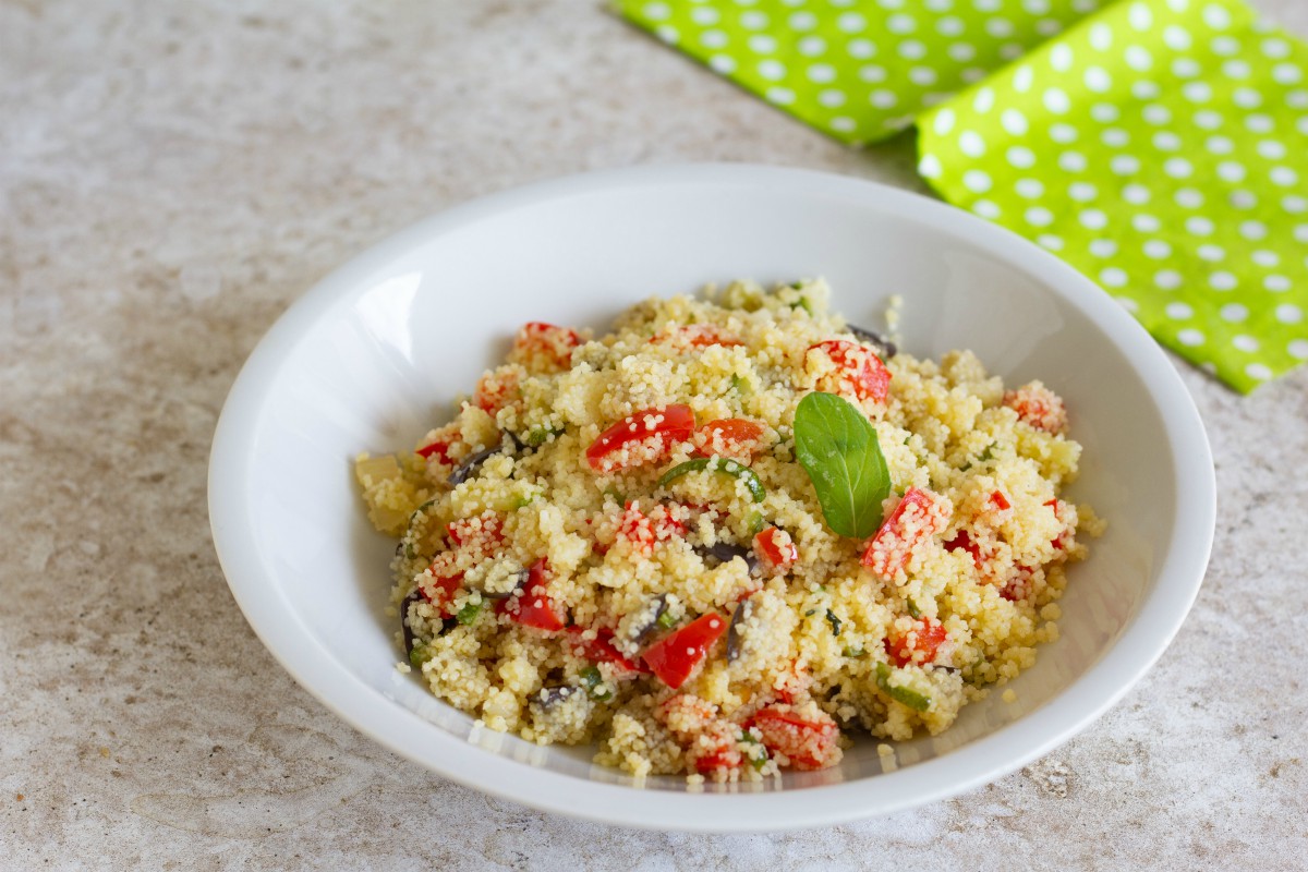 Couscous con verdure e ceci